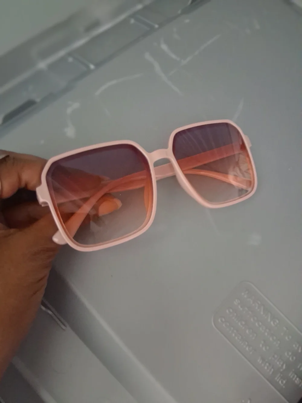 Stylish Pink Square Women's Sunglasses